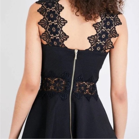 Ted Baker Monaa Lace Black Dress - Picture 9 of 13